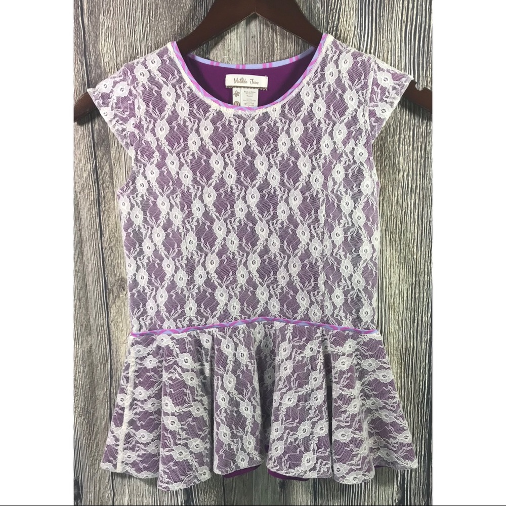 Matilda Jane Girls Floral Lace Overlay Dress